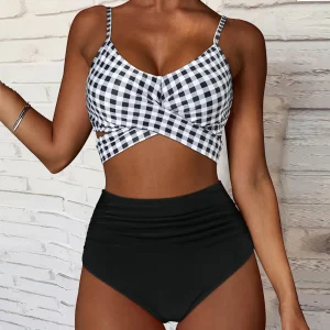 Floral High-Waist Bikini Set