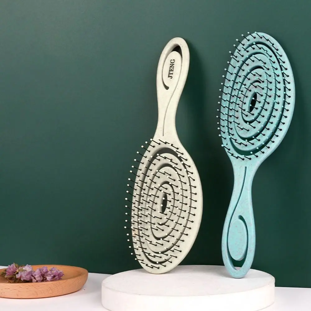 Elastic Massage Comb Tangled Hair Comb Detangling Hair Brush Hollow Out Wet Curly Hair Brushes Barber Comb Salon Styling Tools
