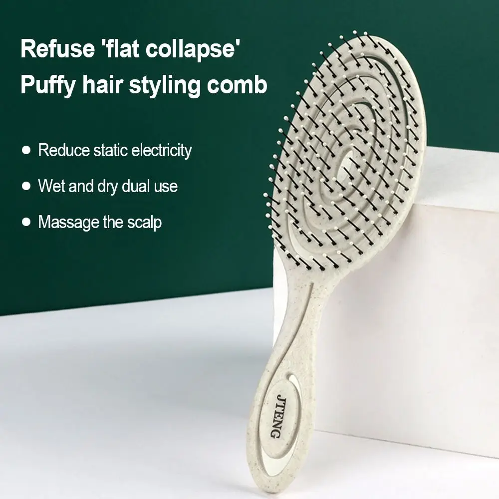 Elastic Massage Comb Tangled Hair Comb Detangling Hair Brush Hollow Out Wet Curly Hair Brushes Barber Comb Salon Styling Tools