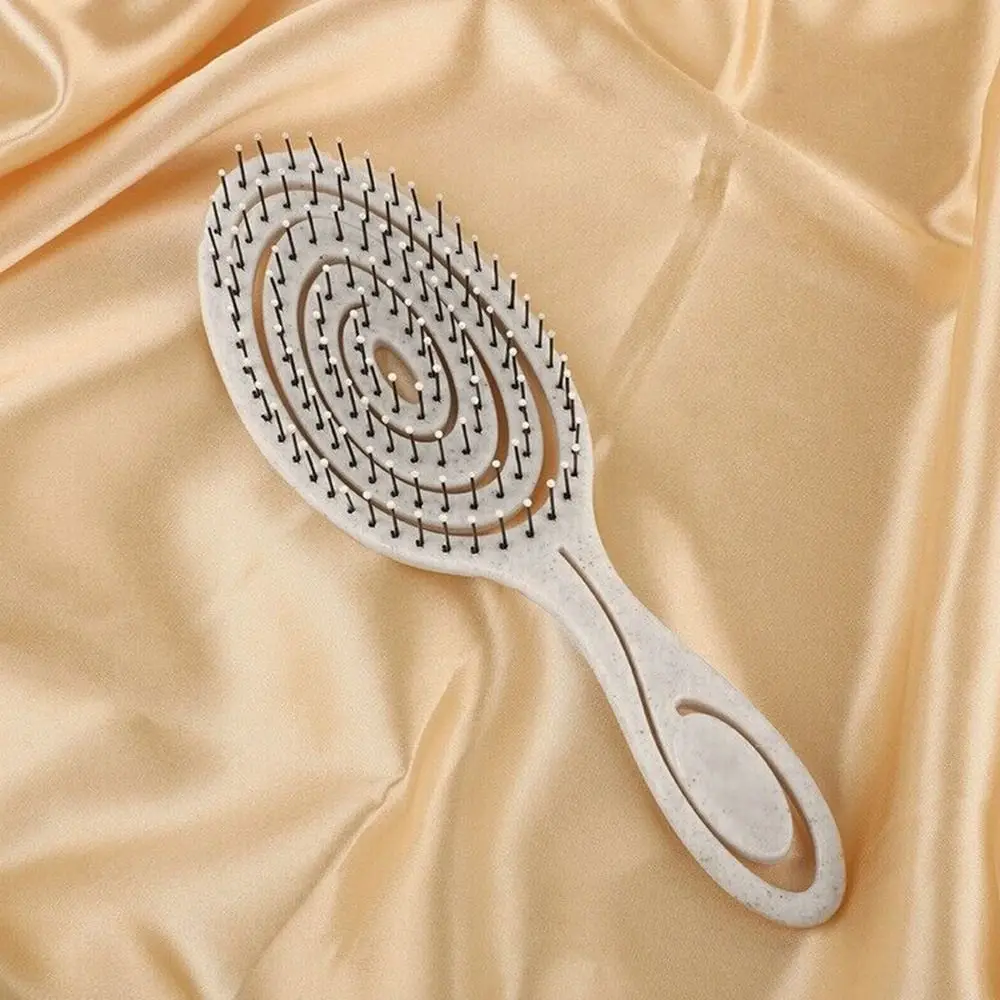 Elastic Massage Comb Tangled Hair Comb Detangling Hair Brush Hollow Out Wet Curly Hair Brushes Barber Comb Salon Styling Tools