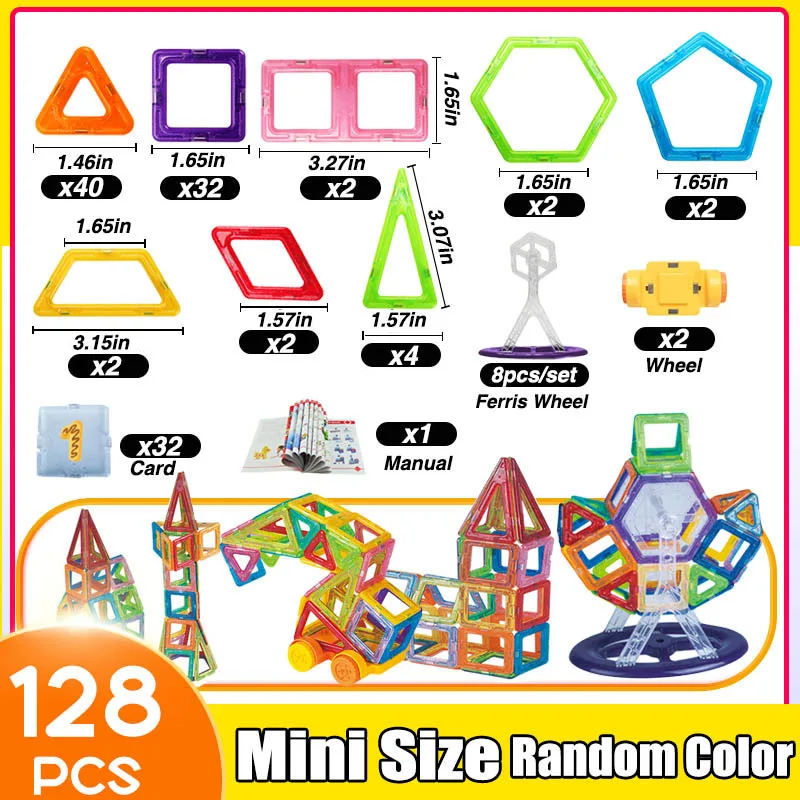Mini size 128pcs