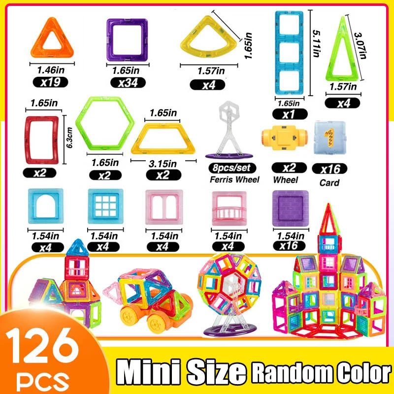 Mini size 126pcs