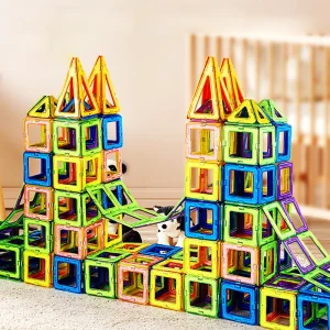 Kids Magnetic Building Blocks Set – DIY Construction Toy