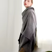 100% Wool Cashmere Scarf – Thickened Winter Pashmina Shawl - Image 24