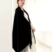 100% Wool Cashmere Scarf – Thickened Winter Pashmina Shawl - Image 18