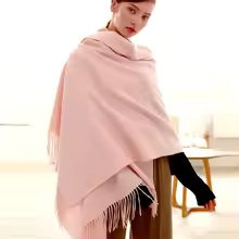 100% Wool Cashmere Scarf – Thickened Winter Pashmina Shawl - Image 17