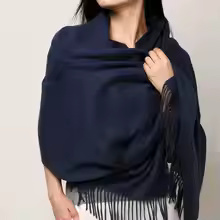 100% Wool Cashmere Scarf – Thickened Winter Pashmina Shawl - Image 12