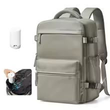 Men's Vacuum Compression Laptop Backpack – 15.6'' Expandable Travel & Hiking Bag - Image 6