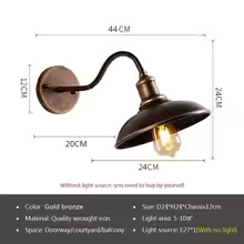 Retro Industrial LED Wall Lamp - Image 6