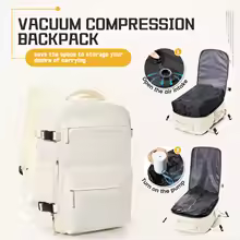 Men's Vacuum Compression Laptop Backpack – 15.6'' Expandable Travel & Hiking Bag - Image 2