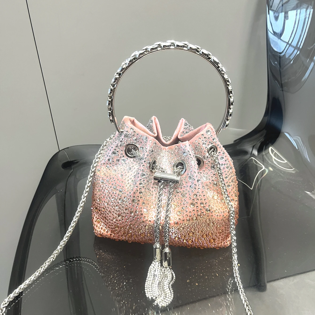 Luxury Designer Women's Rhinestone Handbag – view 8