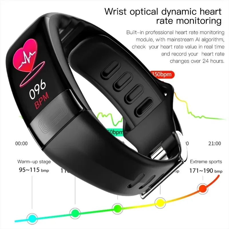 P11 Plus Smart Bracelet – ECG Smartwatch & Waterproof Fitness Tracker