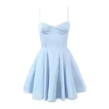 Women's Retro Satin Mini Dress - Image 5