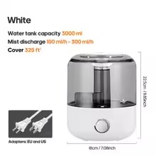 KINSCOTER 3L Large-Capacity Air Humidifier & Aroma Diffuser with Remote & Timer - Image 2