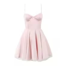 Women's Retro Satin Mini Dress - Image 2