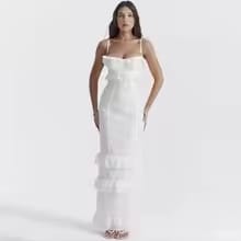 Elegant White Lace Maxi Dress - Image 2