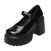 Women's Gothic Platform Mary Jane Shoes - Image 2