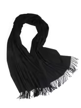 100% Wool Cashmere Scarf – Thickened Winter Pashmina Shawl
