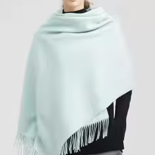 100% Wool Cashmere Scarf – Thickened Winter Pashmina Shawl - Image 15