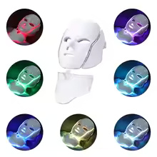 7-Color LED Facial & Neck Mask – Skin Rejuvenation, Anti-Acne, Face Lifting Beauty Device