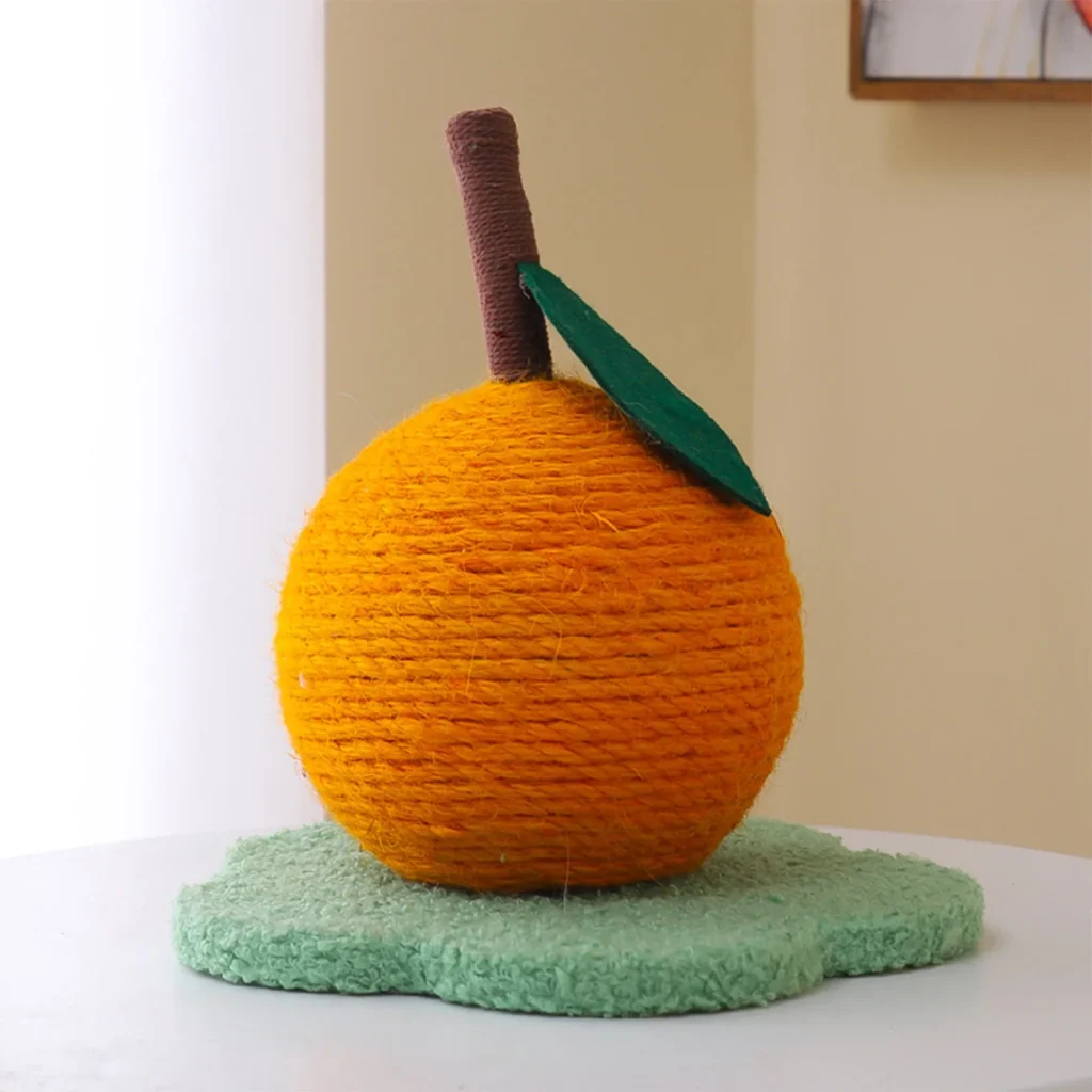 Cat Scratching Post with Sisal Ball – Durable Interactive Toy for Indoor Kittens & Cats