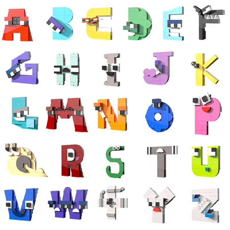26-Pieces Alphabet Building Blocks Set – Montessori Educational Toy for Kids