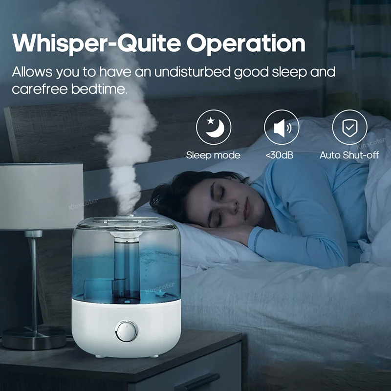 KINSCOTER 3L Large-Capacity Air Humidifier & Aroma Diffuser with Remote & Timer