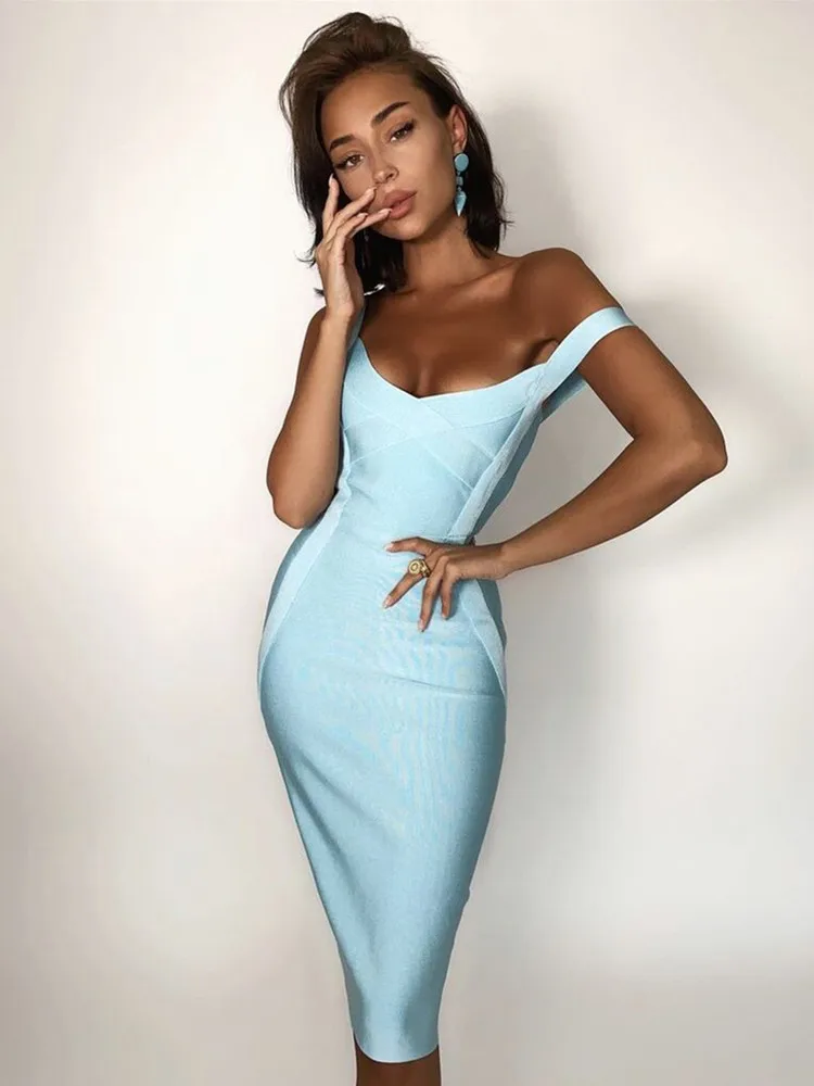 High-Quality Sleeveless Rayon Bandage Dress