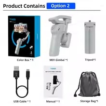 TOKQI M01 3-Axis Handheld Gimbal – Foldable Phone Stabilizer with Selfie Tripod - Image 3