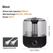 KINSCOTER 3L Large-Capacity Air Humidifier & Aroma Diffuser with Remote & Timer - Image 4
