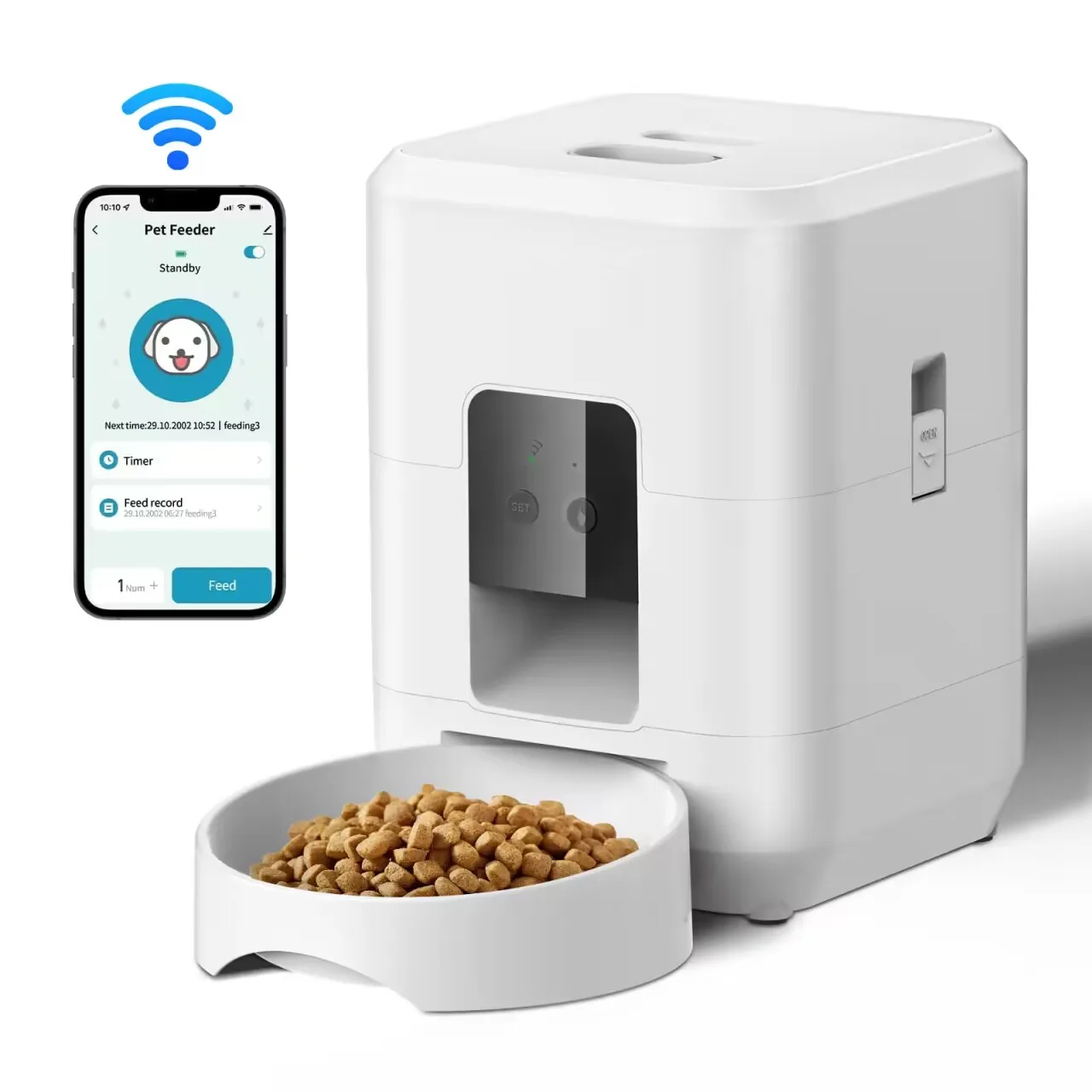 Smart Automatic Pet Feeder – Timed & Quantitative Food Dispenser – view 5