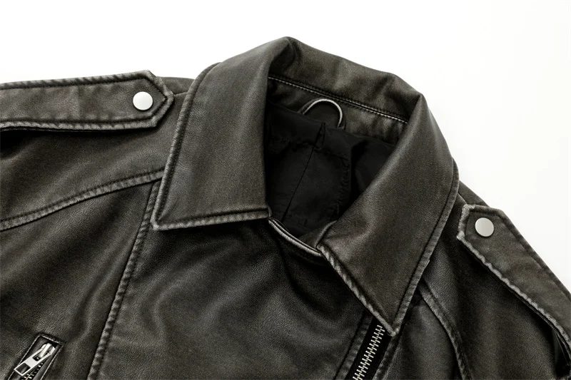 Women’s Washed Leather Jacket