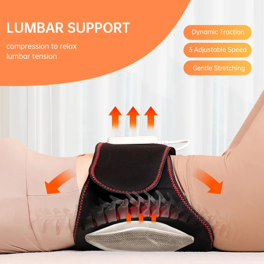 Heated Back & Belly Massage Belt with Vibration & Fast Heating Pads