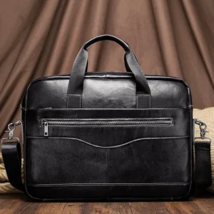 Genuine Leather Men's Briefcase