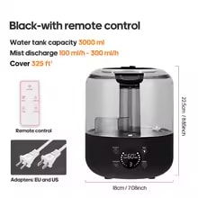 KINSCOTER 3L Large-Capacity Air Humidifier & Aroma Diffuser with Remote & Timer - Image 5