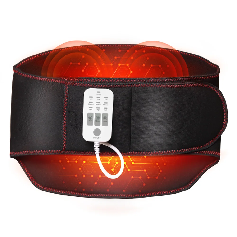 Heated Back & Belly Massage Belt with Vibration & Fast Heating Pads – view 2