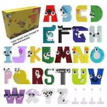 26-Pieces Alphabet Building Blocks Set – Montessori Educational Toy for Kids