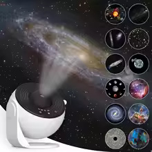 12-in-1 4K Galaxy Projector – 360° Rotating Starry Sky Night Light