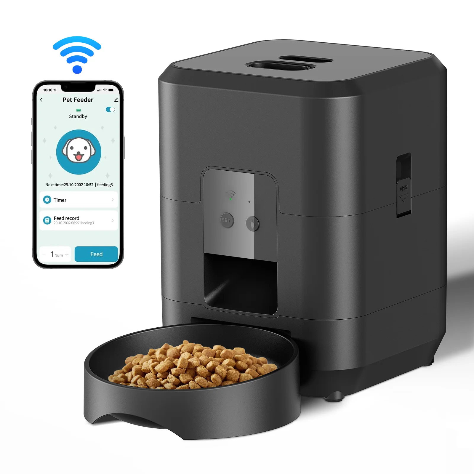 Smart Automatic Pet Feeder – Timed & Quantitative Food Dispenser – view 4